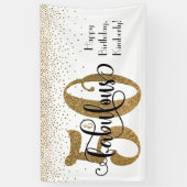 Gold Glitter Confetti 50 & Fantastische Happy Birt Spandoek (Verticaal)