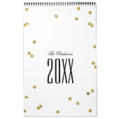 Gold Glitter Confetti Calendar Kalender (Hoes)