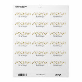 Gold Glitter Confetti Dit boek behoort tot Etiket (Full Sheet)