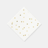 Gold Glitter Confetti Dot Polka Nail Polis Napkins Servetten (Hoek)
