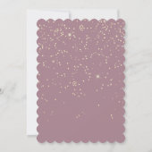Gold Glitter Confetti Feet Baby Girl - Aangepaste  Kaart (Achterkant)