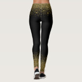 Gold Glitter Confetti Kijk Leggings (Achterkant)