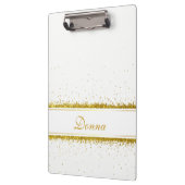 Gold Glitter Confetti Name - Klembord (Links)