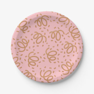 Gold Glitter Confetti Paper Borden Papieren Bordje