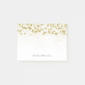 Gold Glitter Confetti Post-it® Notes (Voorkant)