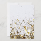 Gold Glitter Confetti Retirement Party 2024 Kaart (Achterkant)