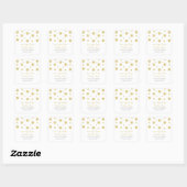 Gold Glitter Confetti Save the Date Stickers (Vel)