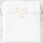 Gold Glitter Confetti Save the Date Stickers (Tas)