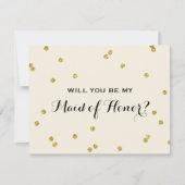 Gold Glitter Confetti | Schudden van eer Kaart (Voorkant)