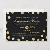 Gold Glitter Confetti Verloving Kaart (Voorkant)