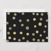 Gold Glitter Confetti Verloving Kaart (Achterkant)