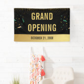 Gold Glitter & Confetti voor grote opening Spandoek (Insitu)