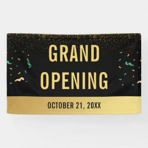 Gold Glitter & Confetti voor grote opening Spandoek
