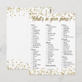 Gold Glitter Confetti Wat zit er in je portemonnee Briefkaart (Voorkant / Achterkant)