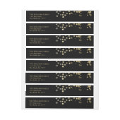 Gold Glitter Confetti Wrap Label (Vel)