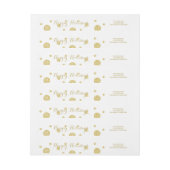 Gold Glitter Confetti Wrap rond label (Vel)