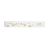 Gold Glitter Confetti Wrap rond label (Individueel)