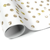 Gold Glitter Confetti Wrapping Paper Cadeaupapier (Rol Hoek)