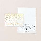 Gold Glitter Confetti... zal je mijn eerbetoon zij Folie Kaarten (Display)