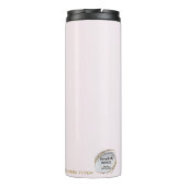 *~* Gold Glitter Crown Chakra Totem Blush Pink Thermosbeker (Achterkant)