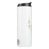 *~* Gold Glitter Crown Chakra Totem White Thermosbeker (Gedraaid links)