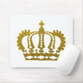 Gold Glitter Crown Muismat (Met muis)
