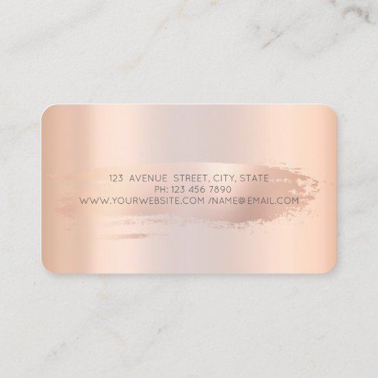 Gold Glitter Cupcakes Bruske Visitekaartje (Achterkant)