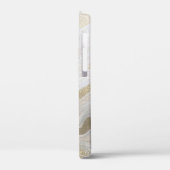 Gold Glitter Custom Name Hoesje-Mate iPhone Case (Achterkant / Links)