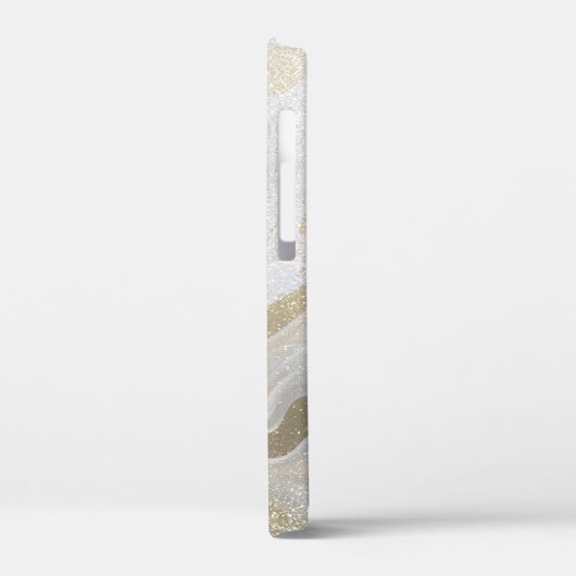 Gold Glitter Custom Name Hoesje-Mate iPhone Case (Achterkant / Links)