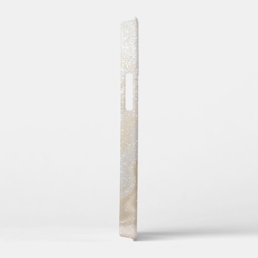 Gold Glitter Custom Name Hoesje-Mate iPhone Case (Achterkant / Rechts)