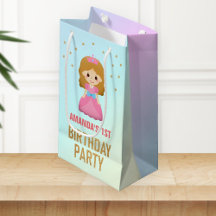 Gold Glitter Cute Little Princess Birthday Party