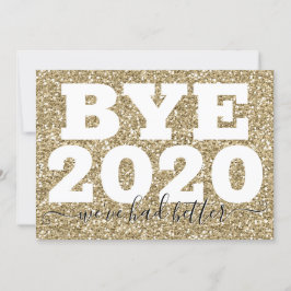Gold Glitter Dag 2020 We hebben beter nieuwjaar ge Kaart