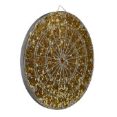 Gold Glitter Dartbord (Voorkant Links)