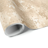 Gold Glitter Diamond Snake Skin Wrapping Paper Cadeaupapier (Rol Hoek)