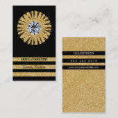 Gold Glitter & Diamond | Tijdelijk Visitekaartje (Voorkant / Achterkant)