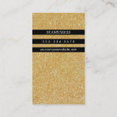 Gold Glitter & Diamond | Tijdelijk Visitekaartje (Achterkant)