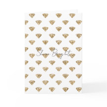 Gold Glitter Diamonds