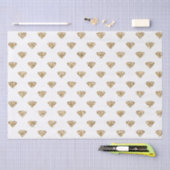Gold Glitter Diamonds Tissuepapier (Craft)