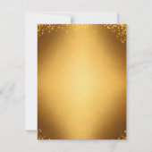 Gold Glitter Dot Invitation Stationery Kaart (Voorkant)