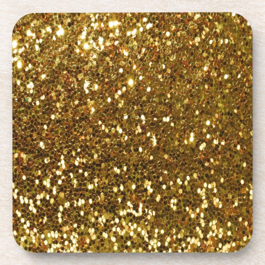 Gold Glitter Drankjes Onderzetter (Voorkant)