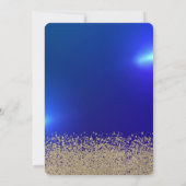 Gold Glitter Dress,Tiara,Blue18th Birthday Kaart (Achterkant)