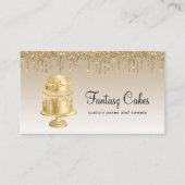 Gold Glitter Drids Cake Bakery Visitekaartje (Voorkant)