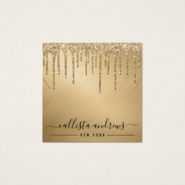 Gold Glitter Drift Ketting Display Kaart