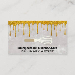 Gold Glitter Driving   Visitekaartje van whisky