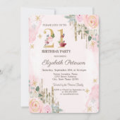 Gold Glitter droogt 21e verjaardag in een gloerroz Kaart (Voorkant)