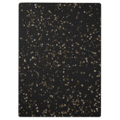 Gold Glitter Dust on Black Klembord (Achterkant)