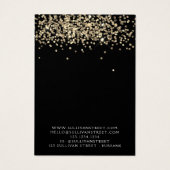 Gold Glitter Earning Ketting Display Kaart (Achterkant)