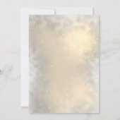 Gold Glitter Eiffel Tower, Tiara Quinceañera Kaart (Achterkant)