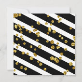 Gold Glitter Elegant Calligraphy Rehearings Dinner Kaart (Achterkant)