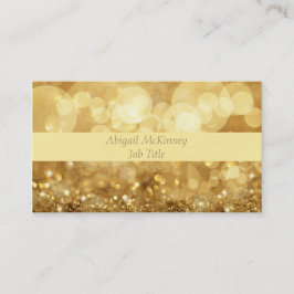 Gold Glitter Elegant Professional Visitekaartje